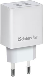 Сетевое зарядное устройство Defender UPA-22, белый