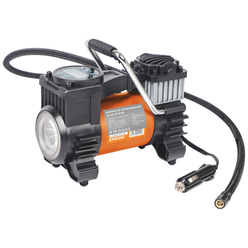 Автомобильный компрессор Кратон AC14010/35DD 35 л/мин  9.9 атм черный/оранжевый