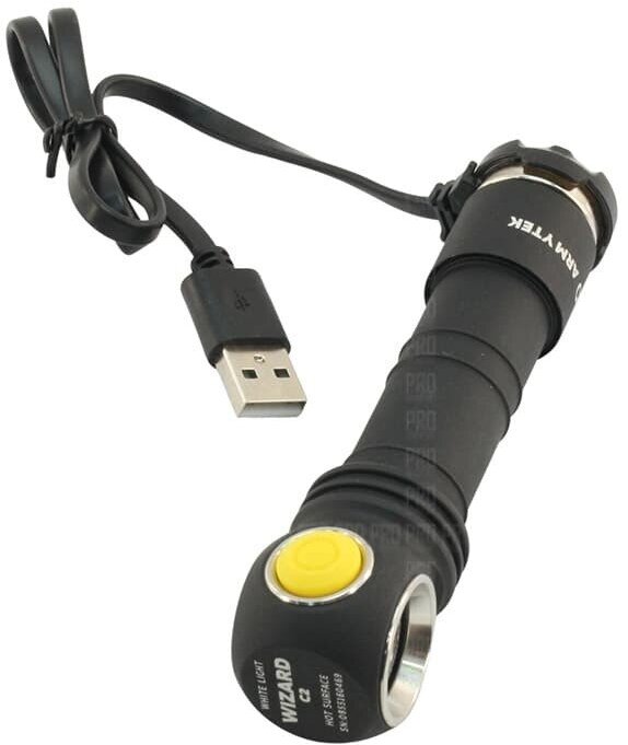 Налобный фонарь ArmyTek Wizard C2 WR Magnet USB (Теплый и красный свет) черный - фотография № 14