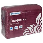 Салфетки OfficeClean бордо - изображение