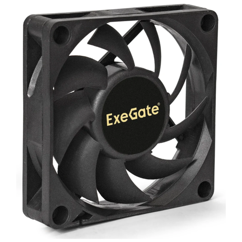 Вентилятор для корпуса ExeGate ES07015S3P, черный вентилятор deepcool xfan 70 70x70x15 3pin 4pin molex 27db 50g bulk