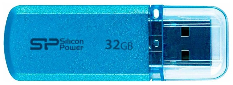 Флеш-память Silicon Power Helios 101, 32Gb, USB 2.0, син, SP032GBUF2101V1B