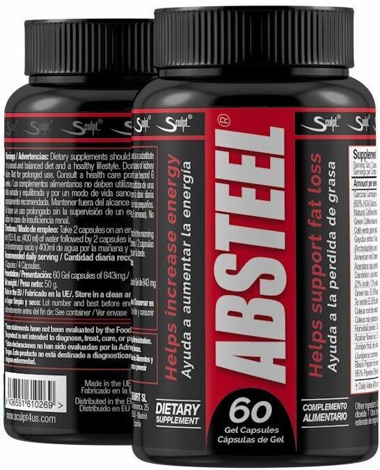 Жиросжигатель для похудения SCULPT ABSTEEL 60 капсул