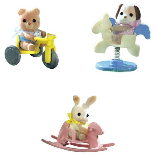 Sylvanian Families Набор Крольчонок на качалке, 4391A_3