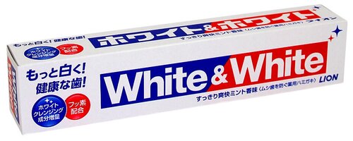 Зубная паста LION White & White, 150 мл, белый