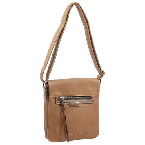 фото 6101-2 cognac сумка женская кросс-боди david jones