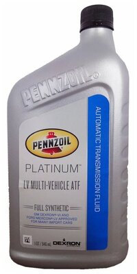 Масло трансмиссионное Pennzoil Platinum LV Multi-Vehicle ATF — купить в  интерне