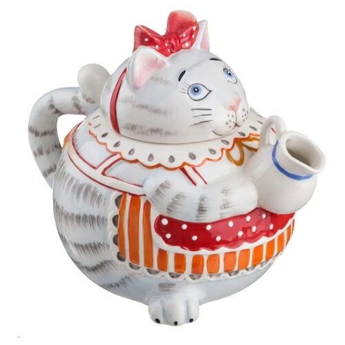 фото Lefard заварочный чайник кошка 59-630 1000 мл, серый