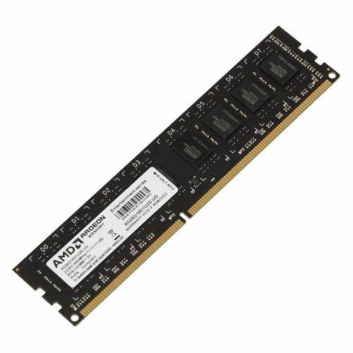 Оперативная память AMD R538G1601U2S-UO black DDR3 - 1x 8ГБ 1600МГц, DIMM, OEM