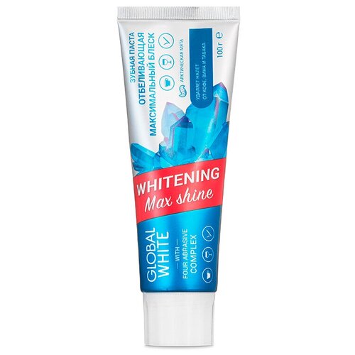 Купить GLOBAL WHITE Зубные пасты Зубная паста Whitening Max Shine Максимальный блеск 30 мл