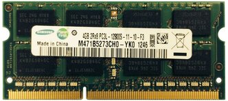 Оперативная память Samsung 4 ГБ DDR3L 1600 МГц SODIMM CL11 M471B5273CH0-YK0