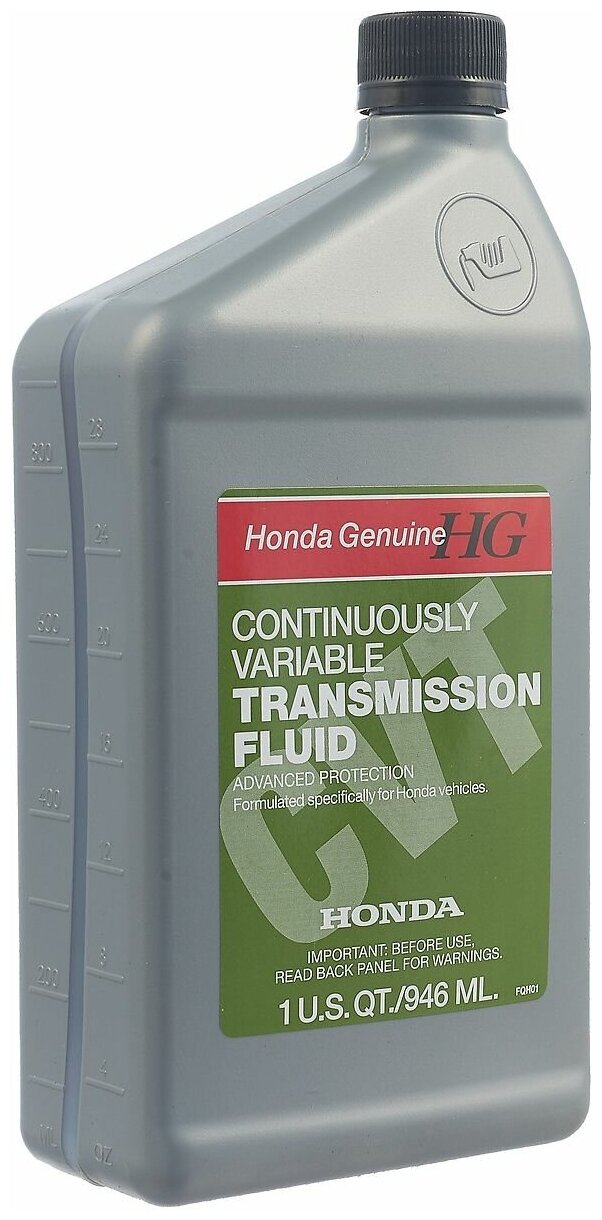 Масло Трансмиссионное Хонда/Honda Hmmf Continuously Variable Transmission 0,946л 082009006 HONDA арт. 082009006