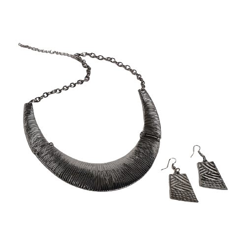 фото Queen fair набор 2 предмета: серьги, колье уголь 4689937