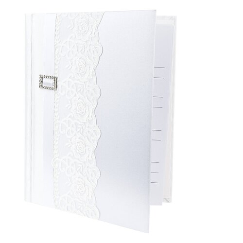 ENS Свадебная книга для записи пожеланий Романтика 21x27x2 см белый