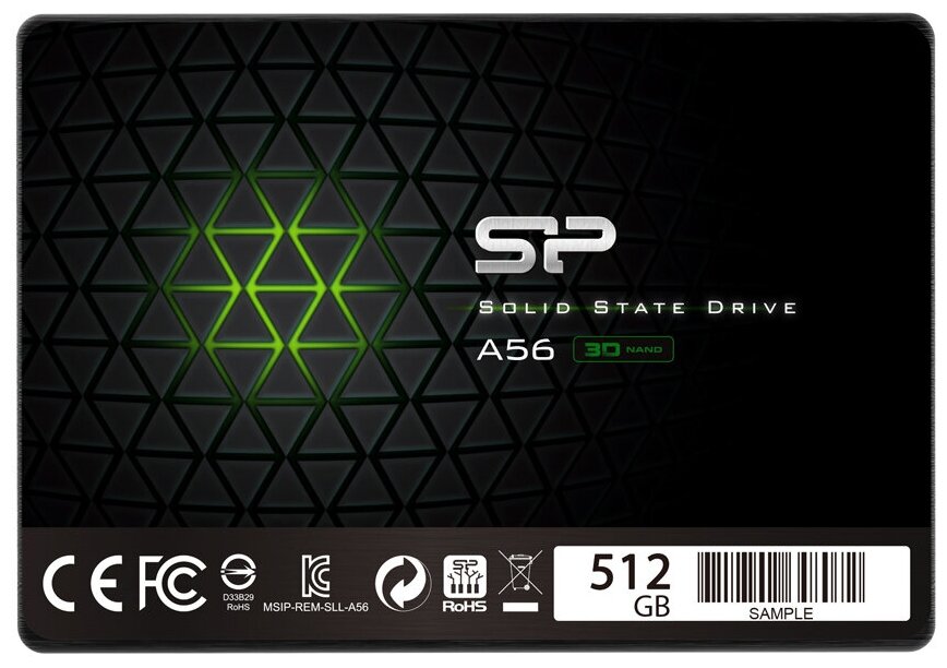 Твердотельный накопитель Silicon Power Ace A56 512 ГБ SATA SP512GBSS3A56A25