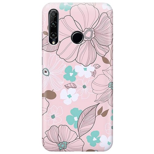 фото Re:pa чехол - накладка artcolor для honor 10i / 20e с принтом "розовые цветы"