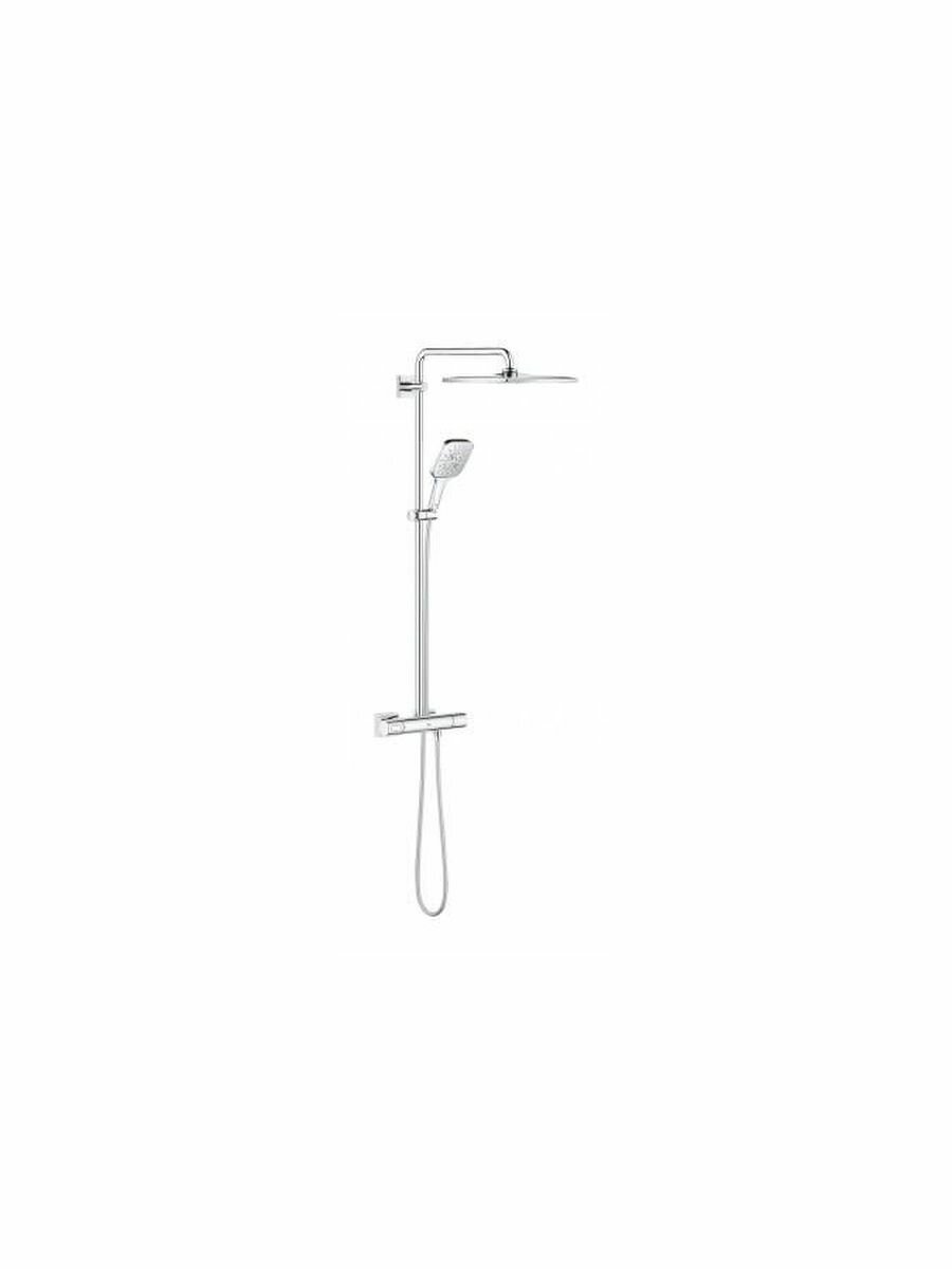 Душевая стойка Grohe Rainshower SmartActive 310 26652000 с термостатом, хром - фото №7