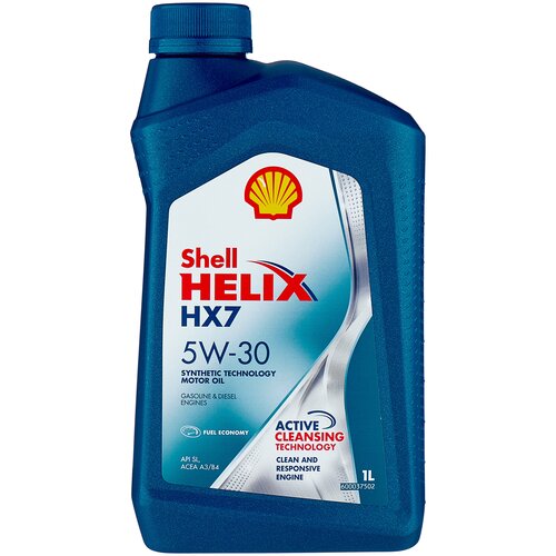 Моторное масло SHELL Helix HX 7 5W-30 1 л