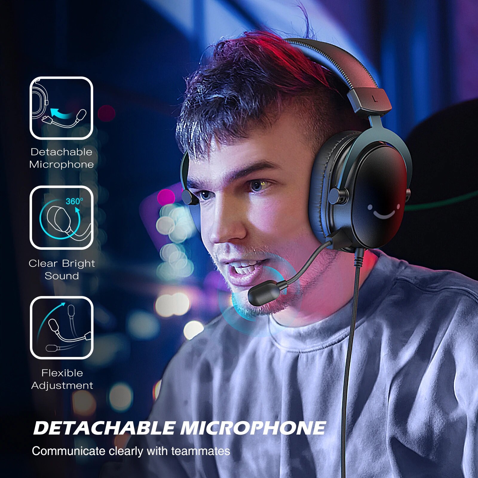 Игровые наушники Fifine H9 Gaming Headsets (Black)