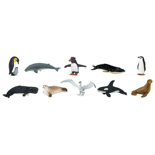 фото Животные антарктиды обучающий набор из 10 игровых фигурок для детей от 3 лет safari ltd