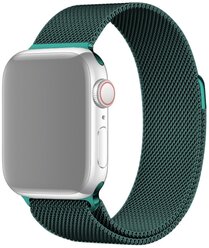 Ремешок для Apple Watch 1-6/SE миланская петля 38/40 мм InnoZone - Темно-бирюзовый (APWTMS38-13)