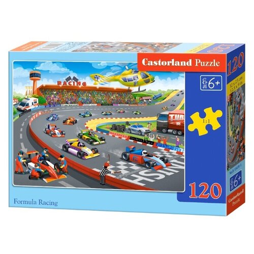 Пазл Castorland Formula Racing (B-13470), 120 дет., 23х32х13 см, разноцветный пазл castorland cinderella b 13395 120 дет разноцветный