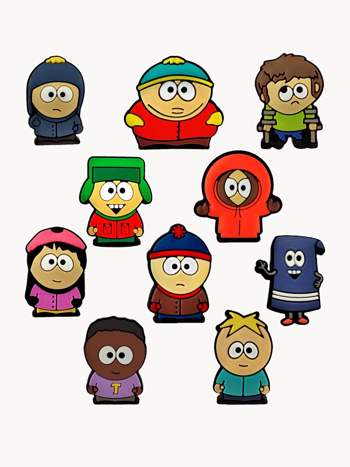 Украшения для обуви джибики("Южный парк", "Мультсериалы"), Джибитсы(10 штук)