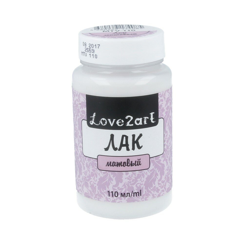 Лак для декупажа "Love2art" на водной основе 110 мл MTV-110 матовый