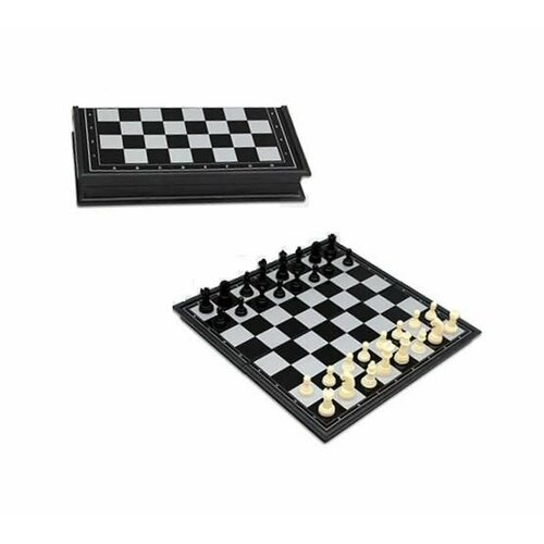 Шахматы пластиковые магнитные 25*25см (картонная упаковка) (21164)