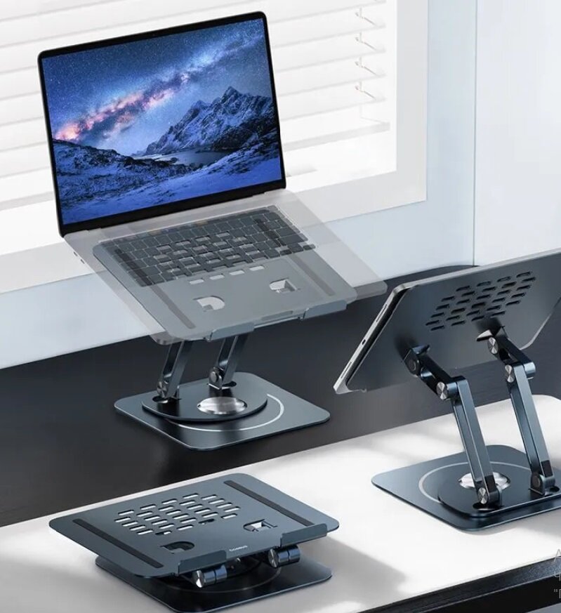 Подставка для ноутбука Baseus UltraStable Pro Series Rotatable and Foldable Laptop Stand (B10059900811-01) 3-Hinge Version — фото 18
