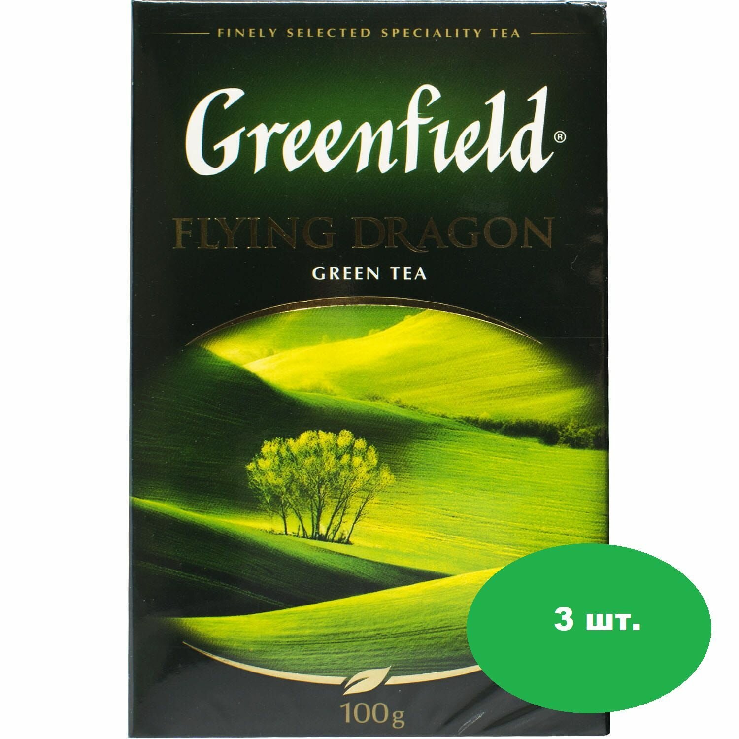 (Greenfield) Гринфилд 100гр Флаинг Драгон зеленый . Цена за 3 шт.