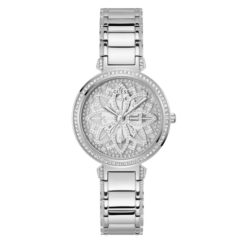фото Наручные часы guess женские наручные часы guess gw0528l1, серебряный, серый