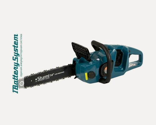 Изображение товара Пила цепная аккумуляторная Sturm! CSC3616BL 1BatterySystem, 2х18 В, бесщеточная, шина 40см, без ЗУ и АКБ