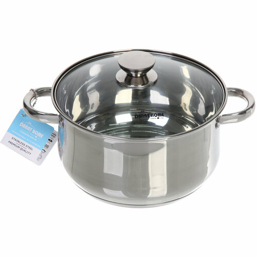 Кастрюля из нержавеющей стали OLIVIA 6,1л, индукция