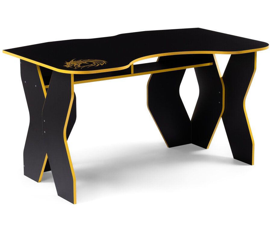 Компьютерный стол Woodville Вивианн черный / желтый