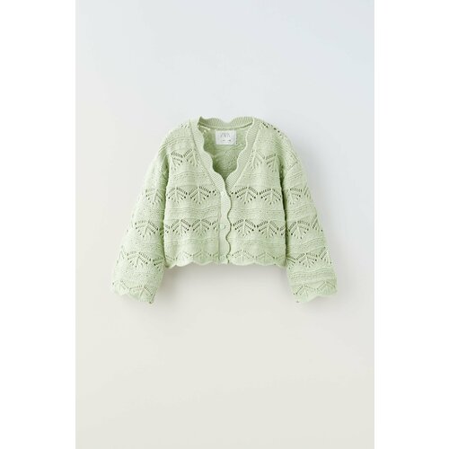 Кардиган Zara, размер 11-12 лет (152 cm), зеленый