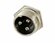 Разъем MIC16 3Pin штекер металл на корпус