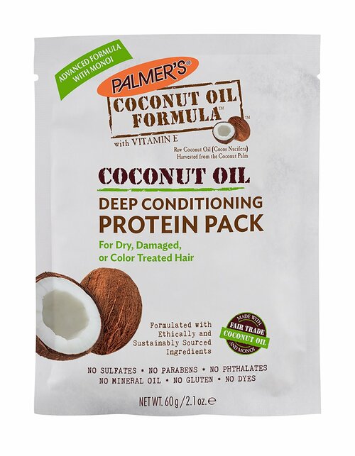 PALMER’S Маска для глубокого увлажнения волос с маслом кокоса и протеинами, 60 г