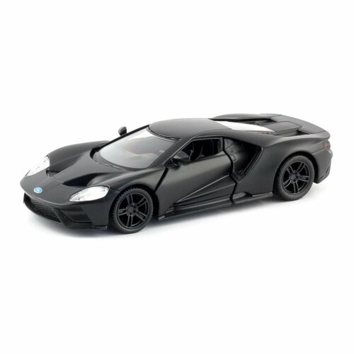 Машина металлическая RMZ City 1:32 Ford GT 2019, инерционная, черный матовый цвет - Uni Fortune [554050M] машинка металлическая uni fortune rmz city 1 64 bmw x6 цвет красный