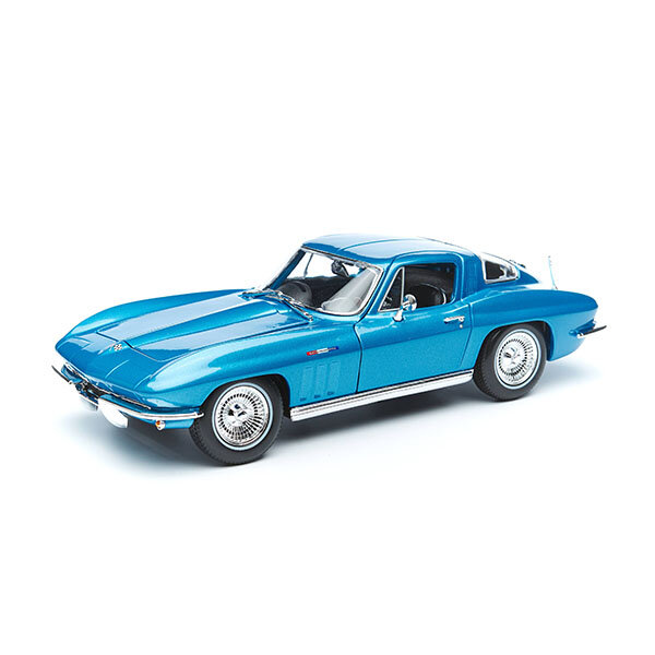 Модель автомобиля 1965 Chevrole Corvette Met Lt Blue 1:18 Maisto