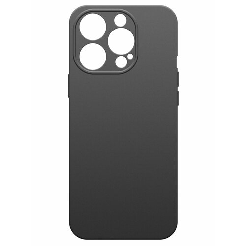 Чехол на Apple iPhone 15 Pro (Эпл Айфон 15 про), силиконовый с защитной подкладкой черный, Miuko чехол на apple iphone 15 pro эпл айфон 15 про силиконовый с защитной подкладкой фиолетовый miuko