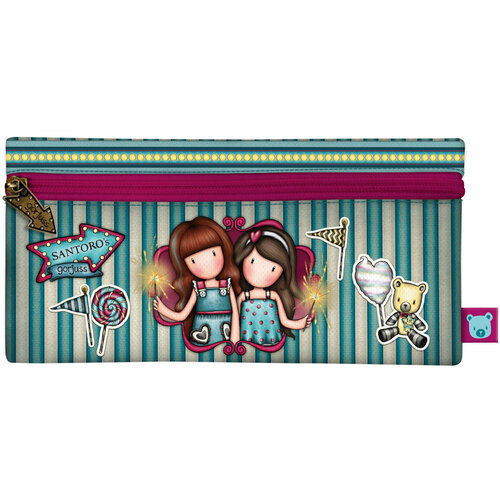 Пенал на молнии Gorjuss Fairground Fireworks Санторо для девочек