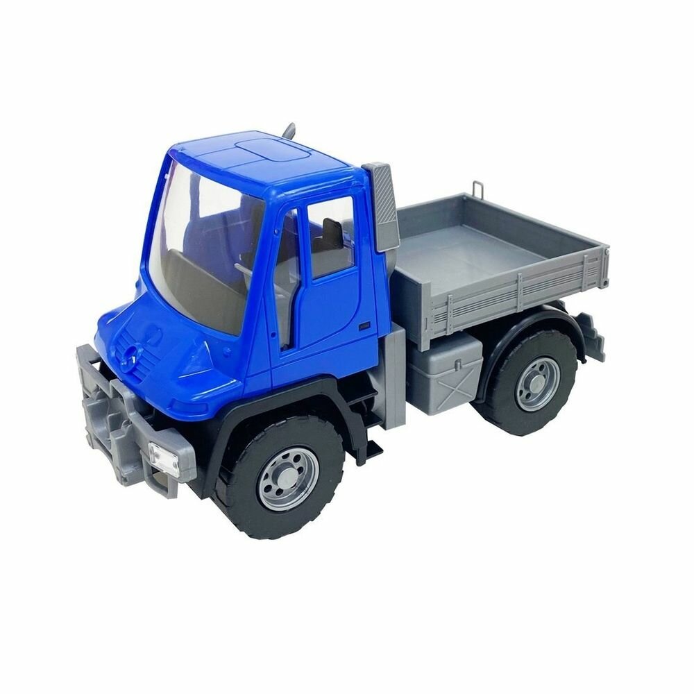 Машина Лена "Самосвал бортовой Мерседес Unimog U 500", Люкс, синий, 17,5 см (8129)