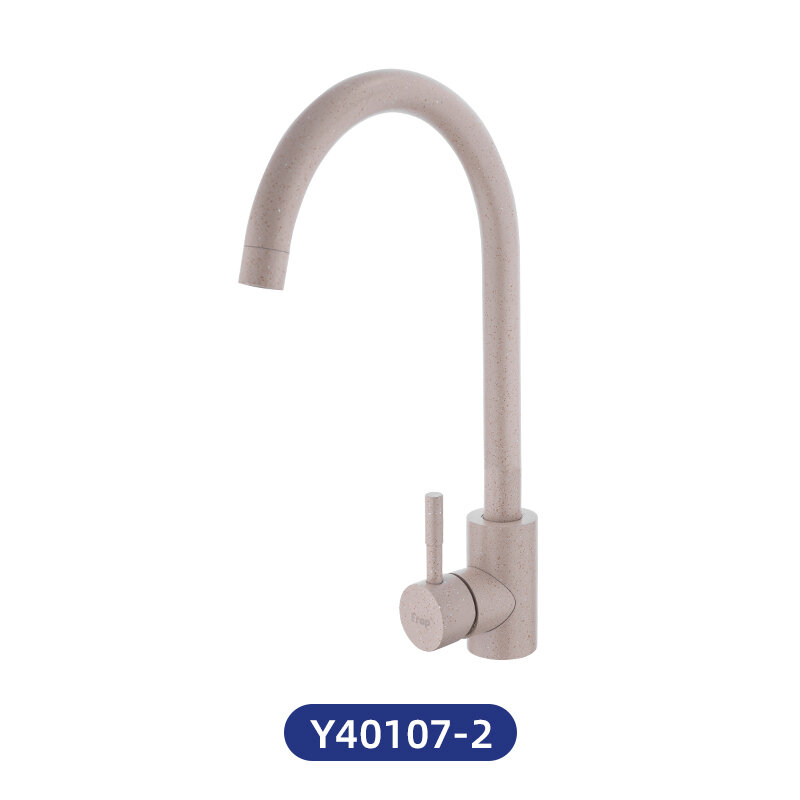 фото Frap кухонный смеситель из нержавеющей стали с поворотом на 360 градусов бежевый Y40107-2