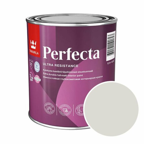 Краска моющаяся Tikkurila Perfecta RAL 9002 (Серо-белый - Grey white) 0,9 л краска интерьерная tikkurila euro smart 2 ral 9002 серо белый grey white 0 9 л