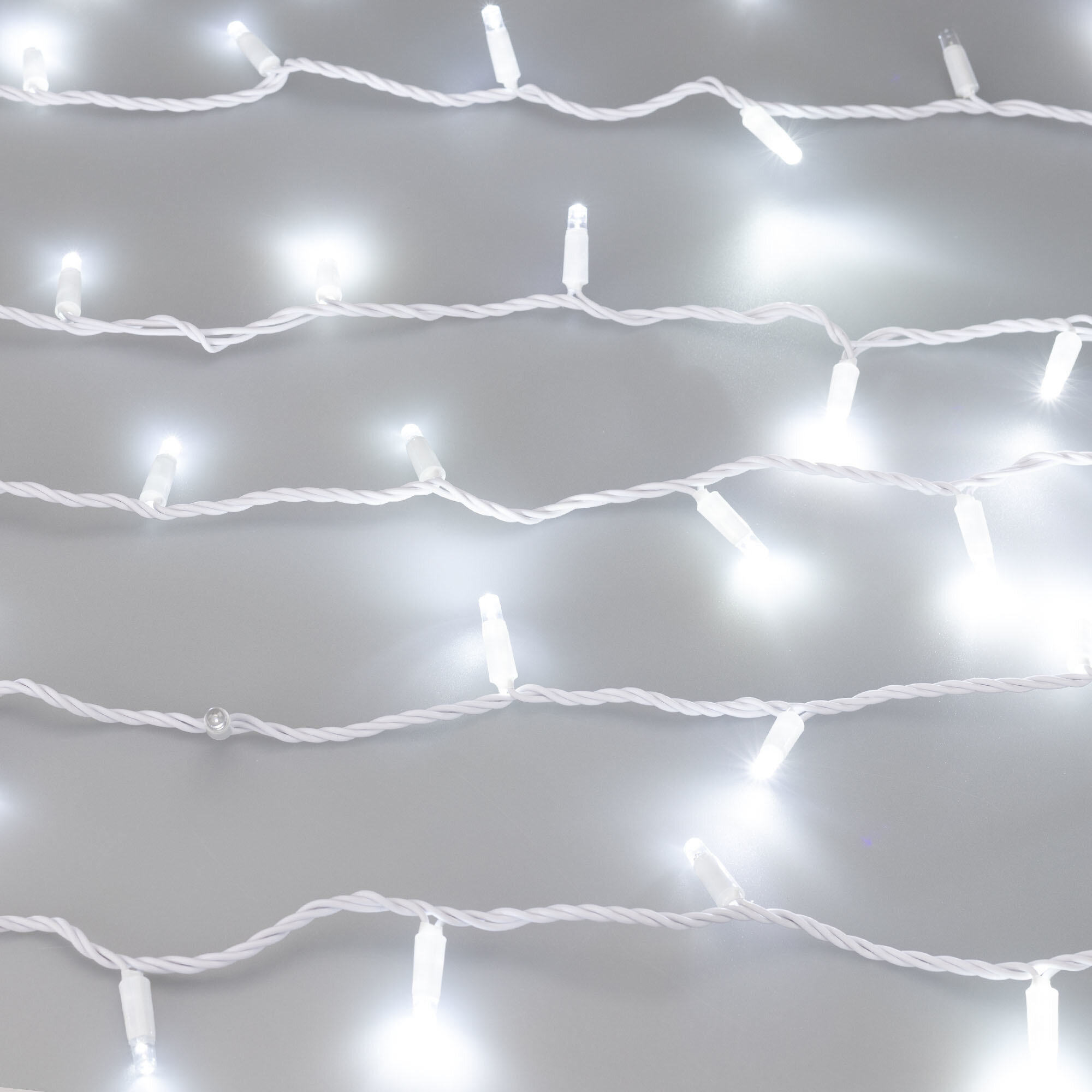 10м. Уличная гирлянда нить холодный свет Ardecoled 230V ARD-String-Classic-1000-White-100Led-Pulse White (31647) - фото №3