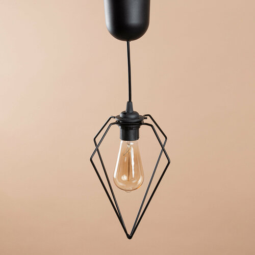 Светильник ilwi INT-W-SP-R-2-P/1 потолочный подвесной металлический черный, подарок на день рождения