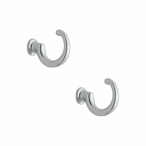 Крючок мебельный однорожковый GAMET (Польша) хром (комплект 2 шт.)