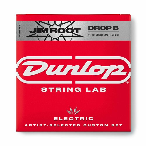 Струны для электрогитары Dunlop Jim Root Drop B 11-56 струны для электрогитары dunlop rwn0942