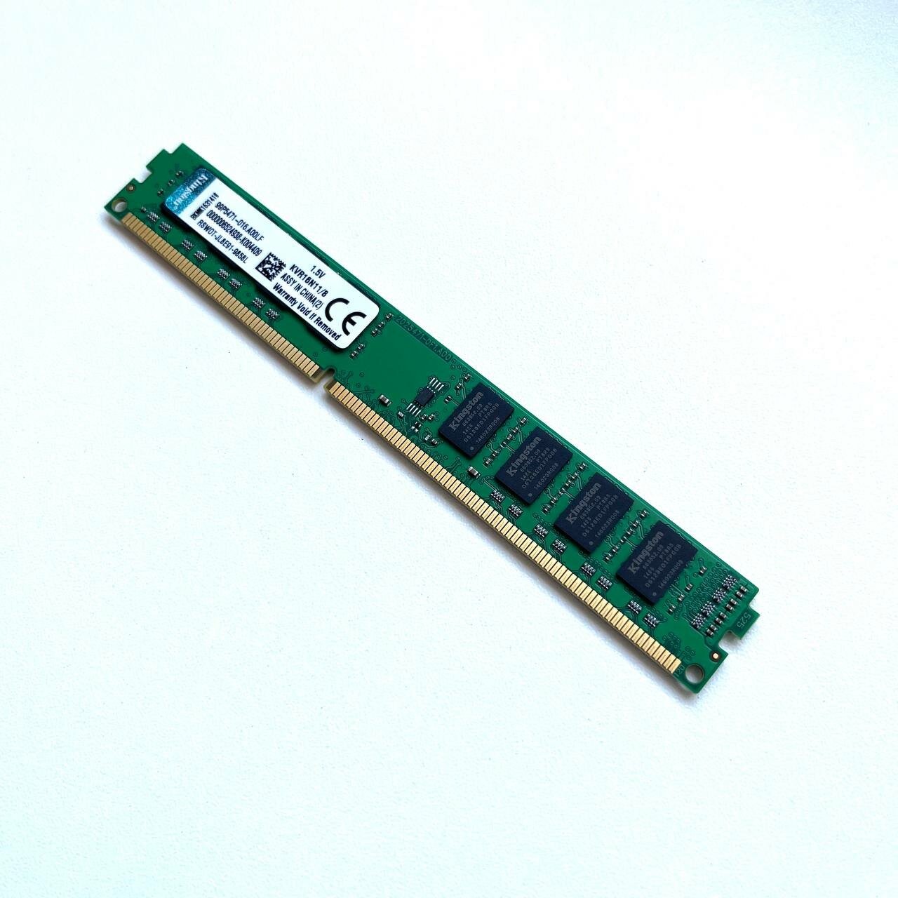 Оперативная память Kingston DDR3 8GB 1600Мгц 15v DIMM для ПК низкопрофильная